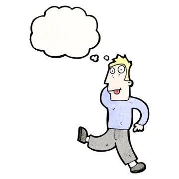 Crazy dancing man cartoon Stock Illustration