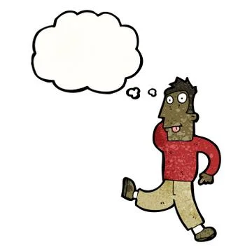 Crazy dancing man cartoon Stock Illustration