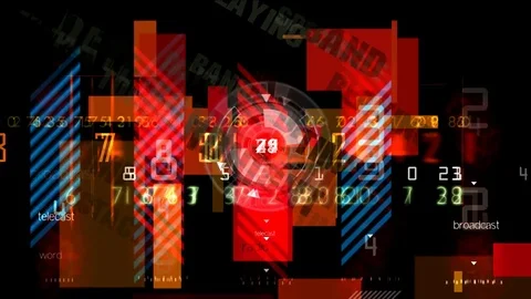 Crazy Digital World Stock Footage 80595137