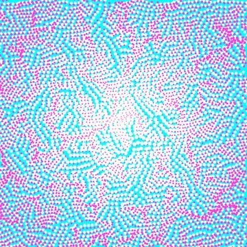 Crazy dot pattern, technology background. Stock Illustration