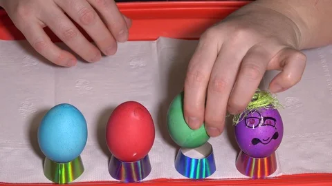 Crazy Easter Eggs 4 Stock Footage 106742604