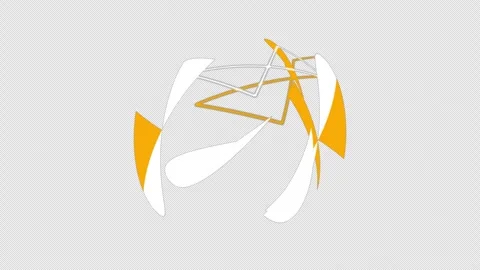 Crazy Energetic Random Shapes Moving Around Video stock 281658936