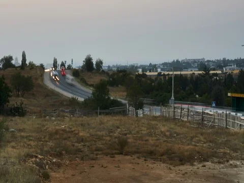 Crazy Evening Traffic  Stock Footage 70968371