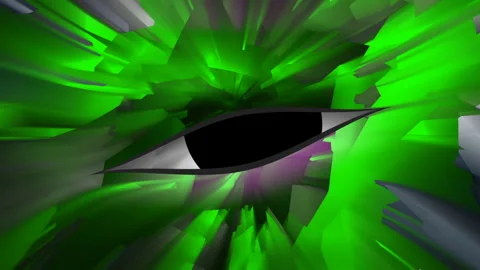Crazy Eye VJ Loop footage Stock Footage 155354184