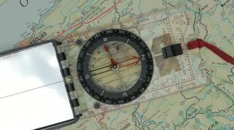 Crazy field compass needle spinning moving erratically 1 Stock Footage 11983087