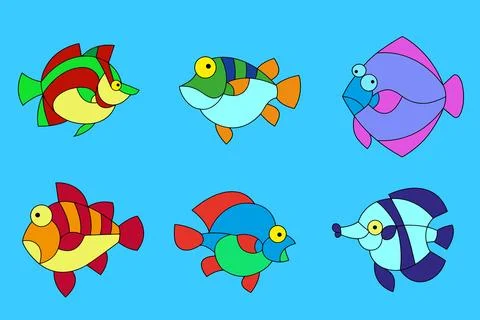 Crazy fish (part 2) Stock Illustration