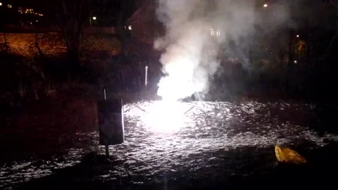 Crazy Flashing Strobe Firework (consumer fireworks) Video stock 147267935