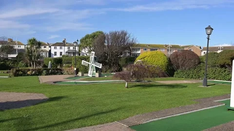 Crazy Golf Bognor Regis Stock Footage 170310739