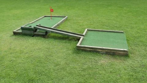 Crazy Golf. Stockfoto's