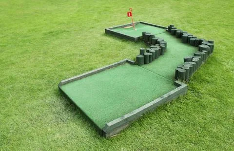 Crazy Golf. Stock Photos