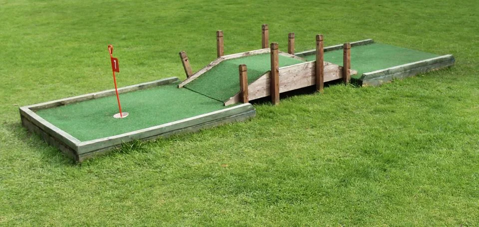 Crazy Golf. Stock Photos