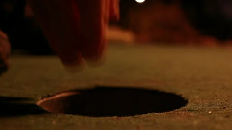 Crazy Golf - Pick Up Ball Stock Footage 989454