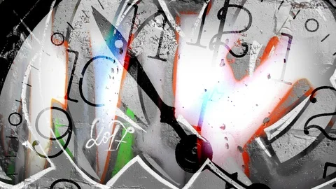 Crazy Graffiti Mix Stock Footage 88531728