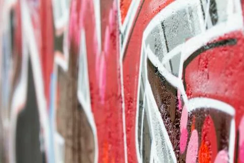Crazy graffiti perspective and shadows Stock Illustration