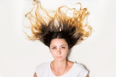 Crazy hair Stock Photos