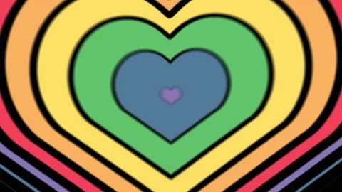 Crazy hearts stop motion background animation. Stock Footage 165233156