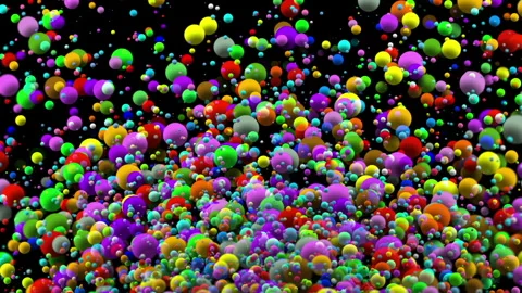 Crazy Holiday Bubbles Overlay Stock Footage 259413073