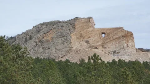 Crazy Horse Monument Stock Footage 48479385