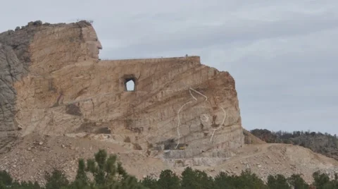Crazy Horse Monument Stock Footage 48479435