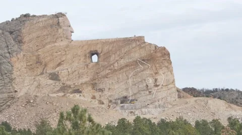 Crazy Horse Monument Stock Footage 48479476