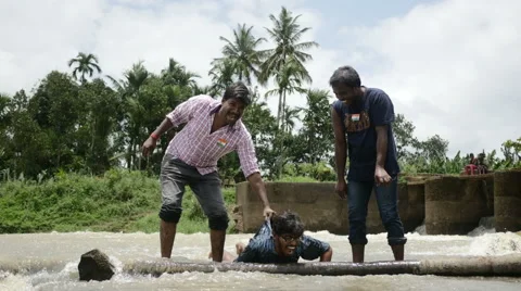 Crazy indian people having fun Video stock 59823142