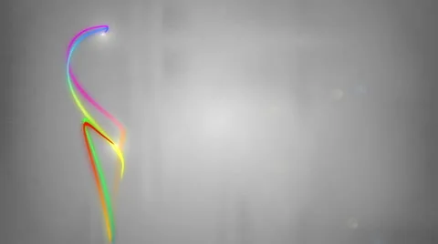 Crazy lines moves on the gray background. Empty space for your content Stock Footage 40580516