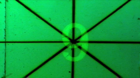 Crazy Loop Numbers 01 - Vintage 8mm Film Leader Stock Footage 374158