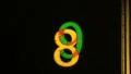 Crazy Loop Numbers 02 - Vintage 8mm Film Leader HD Footage