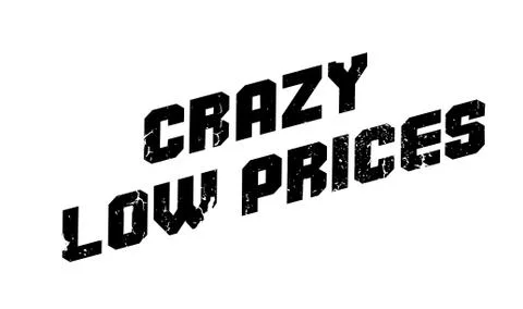 Crazy Low Prices rubber stamp Illustrazione stock