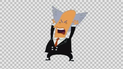 Crazy Mad Man Cartoon Stock Footage 56724970