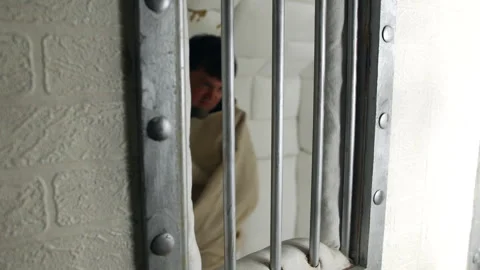 A crazy mad man in a straitjacket is Stock Video Pond5