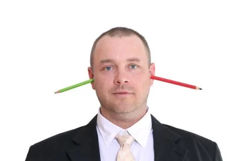 Crazy man Stock Photos