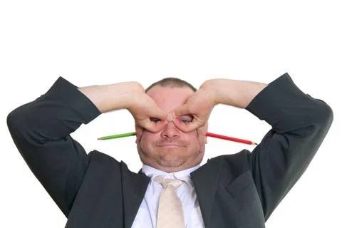 Crazy man Stock Photos