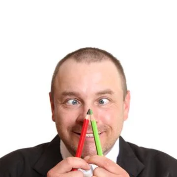 Crazy man Stock Photos