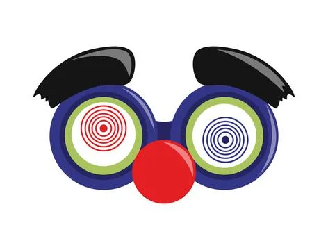 Crazy mask fools day Stock Illustration