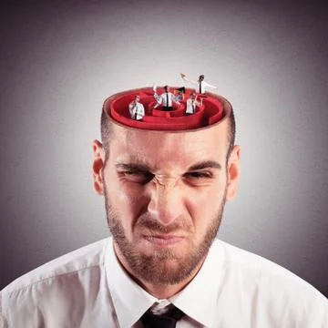 Crazy  mind labyrinth Stock Photos