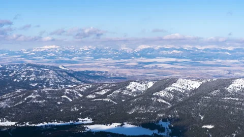 Crazy mountains valley and clouds Stock Footage 167050463
