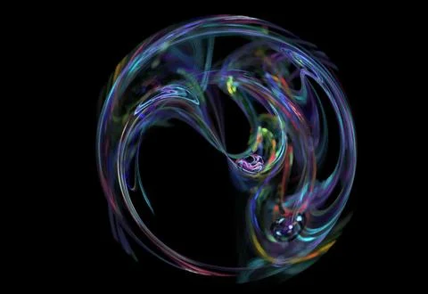 Crazy mystical coloured light effects. Incredible combinations of abstract light Stock Illustration