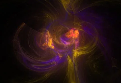 Crazy mystical coloured light effects. Incredible combinations of abstract .. Stock Illustration