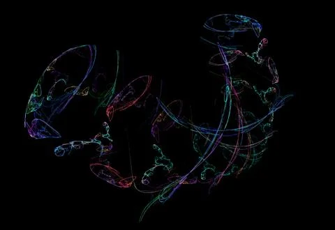Crazy mystical coloured light effects. Incredible combinations of abstract .. Stock Illustration