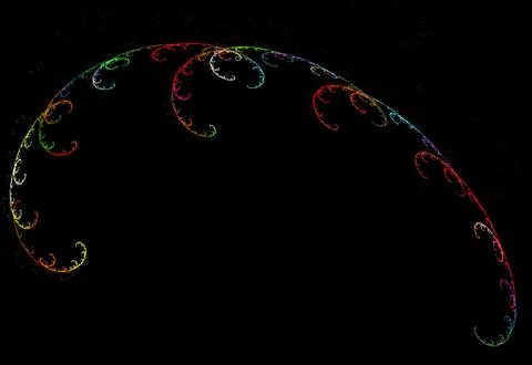 Crazy mystical coloured light effects. Incredible combinations of abstract .. Stock Illustration