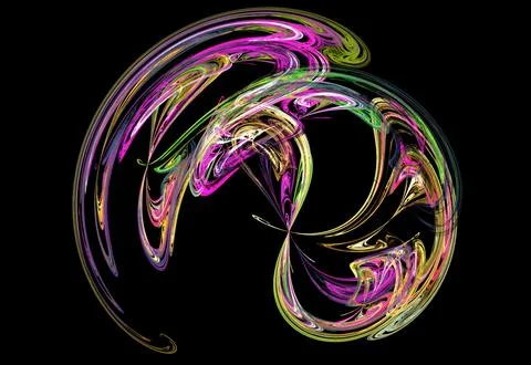 Crazy mystical coloured light effects. Incredible combinations of abstract .. Stock Illustration