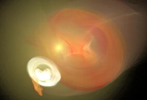 Crazy mystical coloured light effects. Incredible combinations of abstract .. Stock Illustration