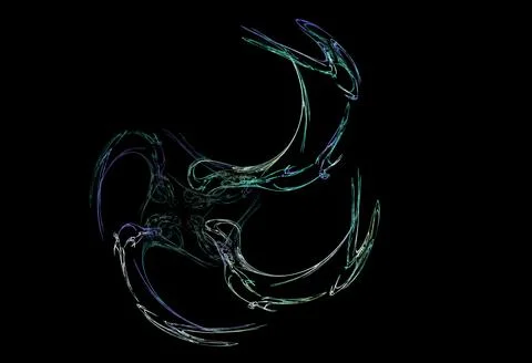 Crazy mystical coloured light effects. Incredible combinations of abstract .. Stock Illustration