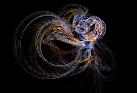 Crazy mystical coloured light effects. Incredible combinations of abstract .. Stock Illustration