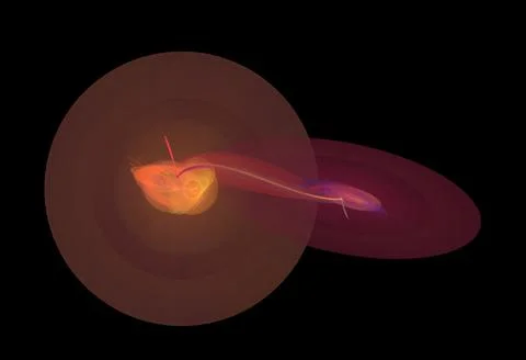 Crazy mystical coloured light effects. Incredible combinations of abstract .. Stock Illustration