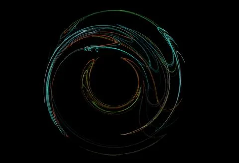 Crazy mystical coloured light effects. Incredible combinations of abstract light Stock Illustration