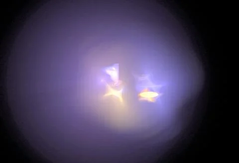 Crazy mystical coloured light effects. Incredible combinations of abstract light Stock Photos