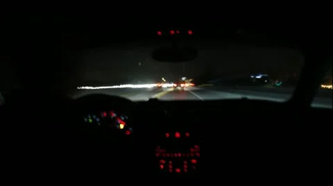 Crazy night commute loop Stock-Footage 11484812
