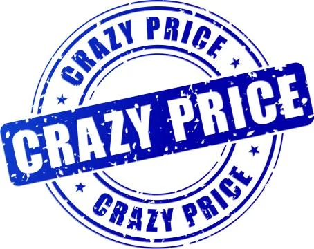 Crazy price icon Illustrazione stock